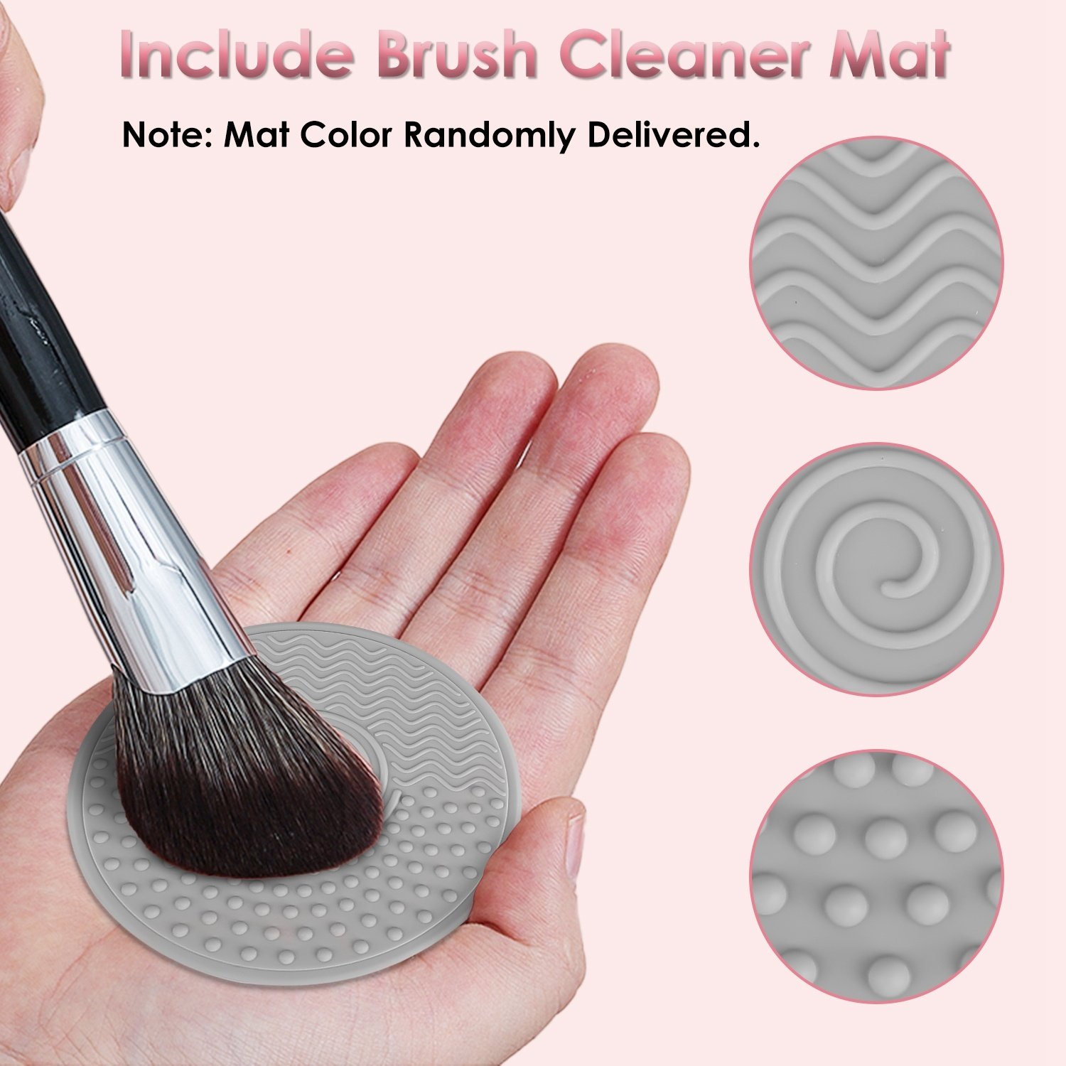4 In 1 Electric Makeup Brush Cleaner USB Powered Automatic Brush Blender Machine With Timer Digital Display Cleaning Drying UV Disinfection Brush Storage For All Types Of Brushes Valentines Day Gift - Image 6