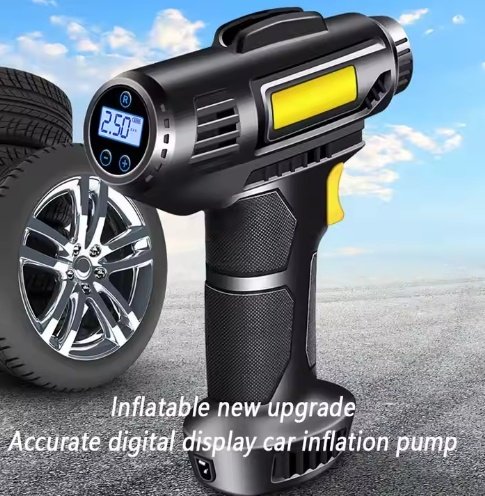 Car Tire Inflator Wireless Intelligent Digital Display Portable Handheld Car Inflator Bicycle - Image 4