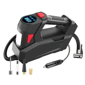 Portable Tire Inflator 120 PSI Maximum 90W Powered Tire With Digital Display LED Light