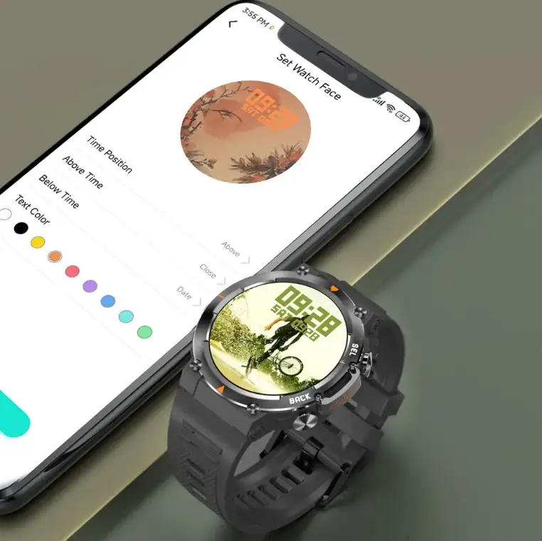 MAX18 Men Smartwatch AMOLED1.43inch Big Screen BT Calls Gesture Control AI Voice Sports Smart Watch Men - Image 2