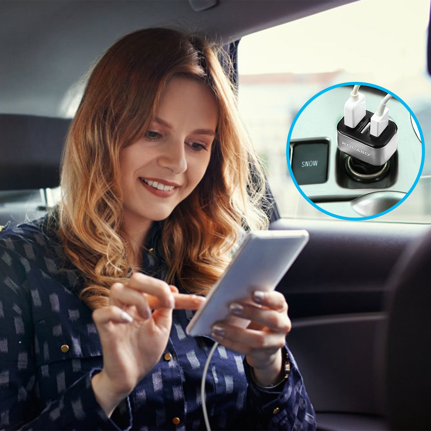 1Pc 3Port USB Car Charger 30W 5.5A For IOS Phone 16 15 14 And More - Image 10