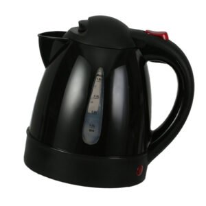Electric Kettle 150W 1L Black Road Hot Water Boiler Stainless Steel Liner Auto Shut Off Tea Kettle Car Cigarette Plug 12V For Sedans SUVs