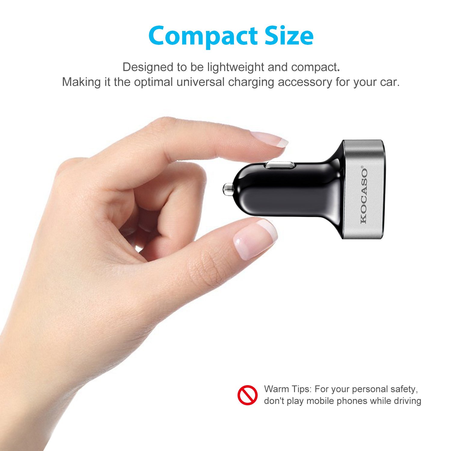 1Pc 3Port USB Car Charger 30W 5.5A For IOS Phone 16 15 14 And More - Image 2