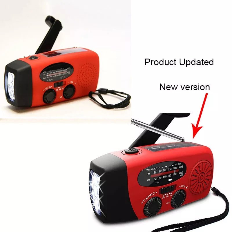 Emergency Radio Crank Solar Hand Weather Power Bank Charger Light - Image 7