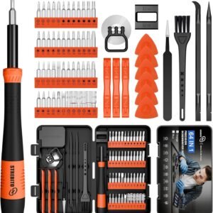 64-in-1 Magnetic Micro Screwdriver Set, Precision Hand Tool Kit With Torx Bits, Compact Repair Set For Electronics, Gadgets & More