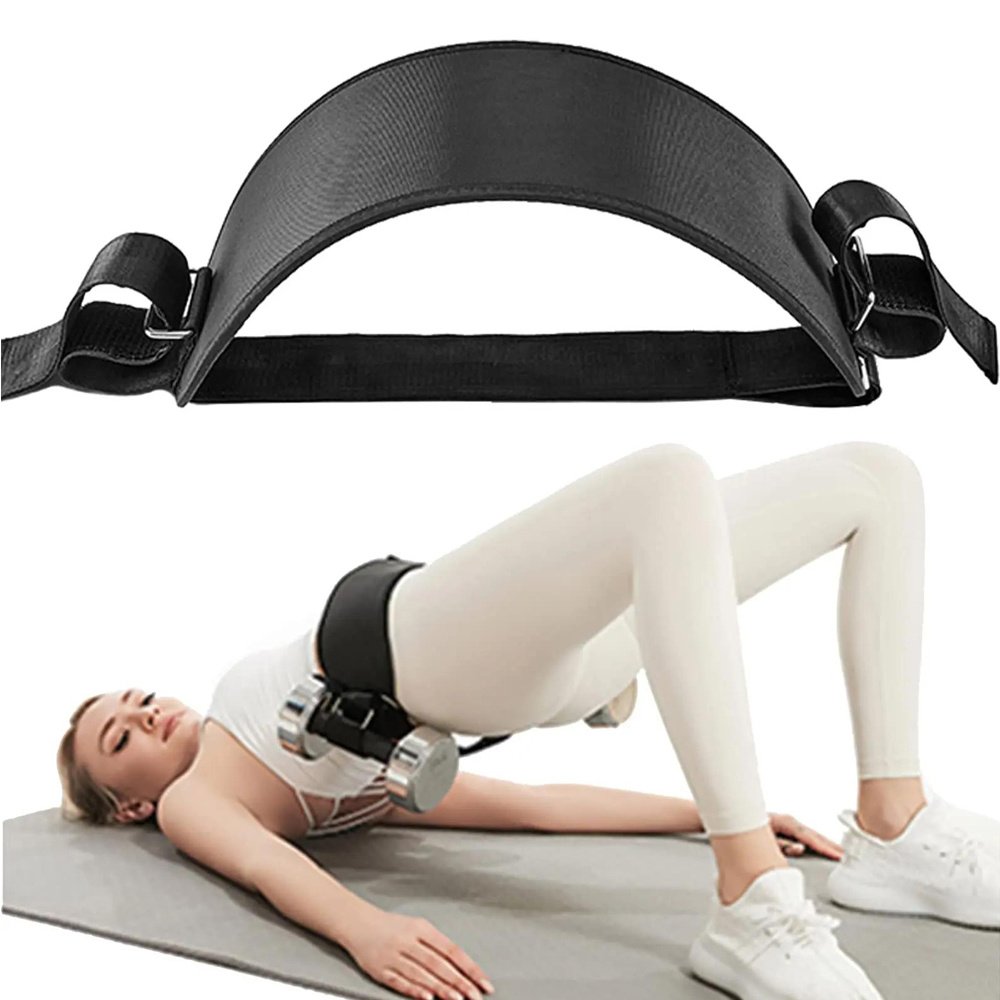 Dumbbell Potbelt Waist Strap,Hip Thrust Belts Booty For Use With Dumbbells Plates Exercise Anti-Slip For Gym Home Pull Up Belt For Weights