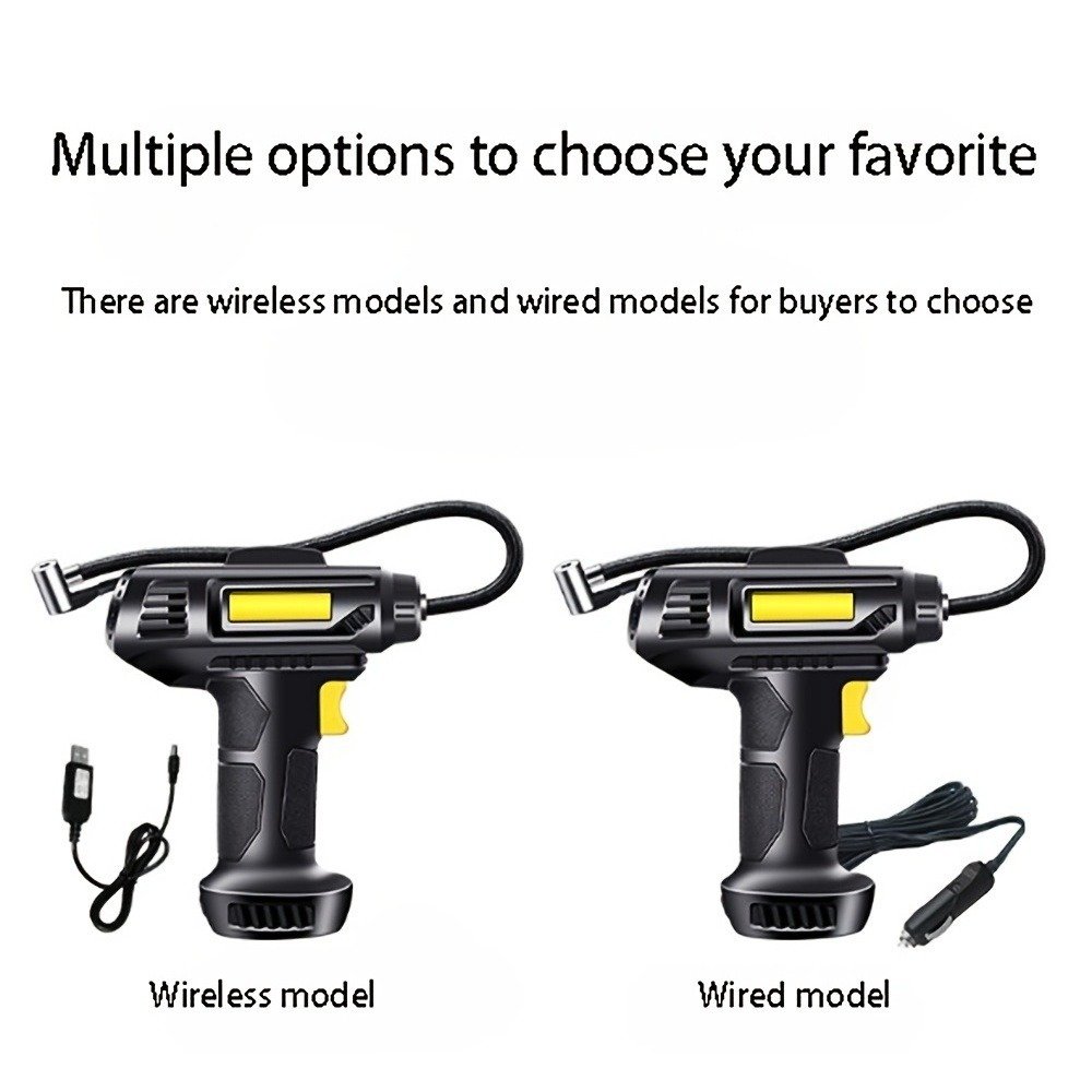 Car Tire Inflator Wireless Intelligent Digital Display Portable Handheld Car Inflator Bicycle - Image 2