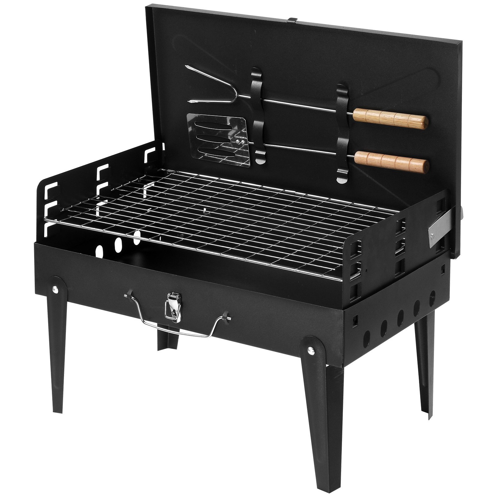 Black Portable Square Carbon Oven - Image 7