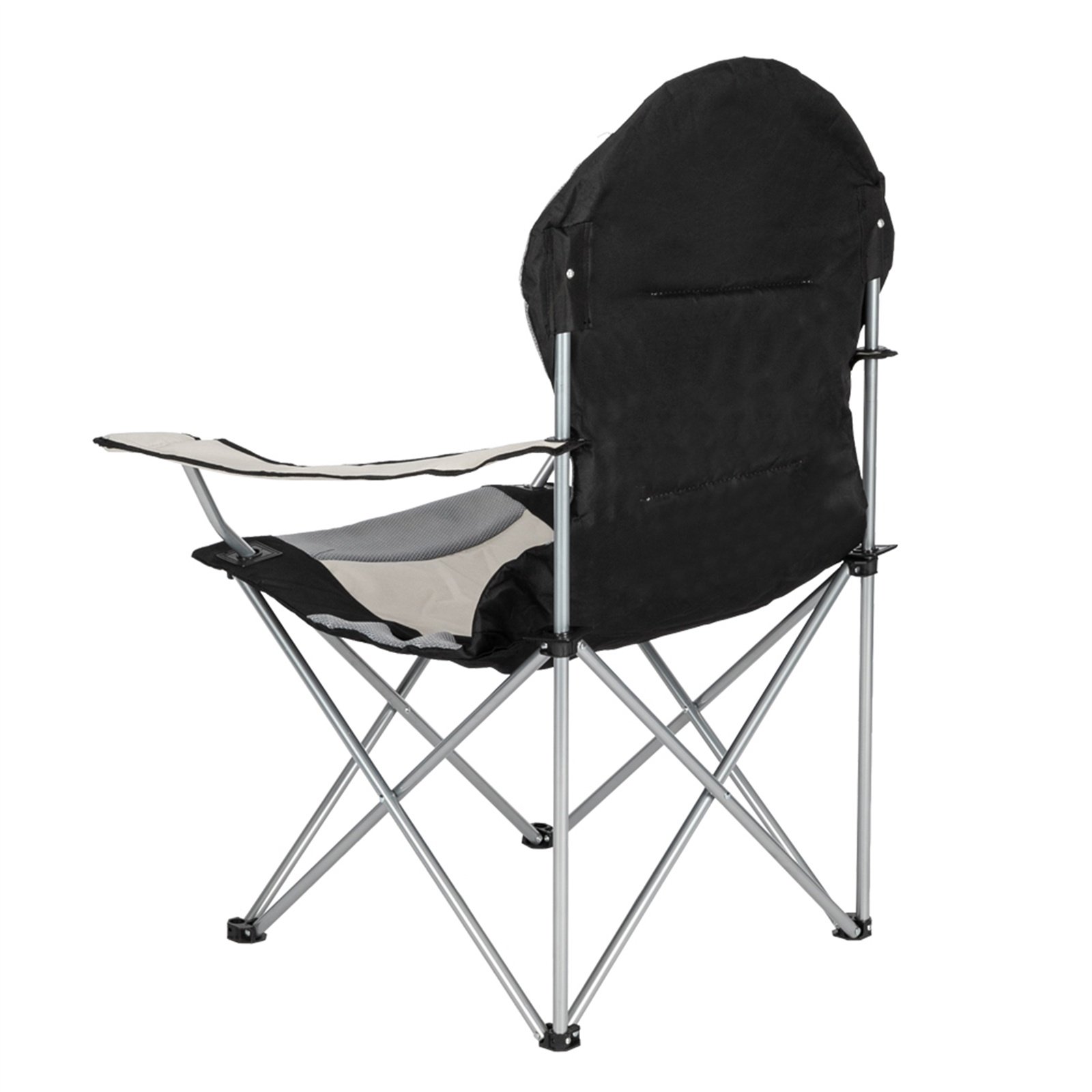Camping Chair, Grey Iron Frame, Off-white - Image 2