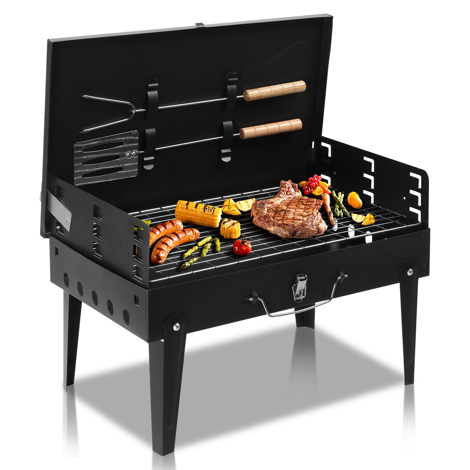 Black Portable Square Carbon Oven - Image 6