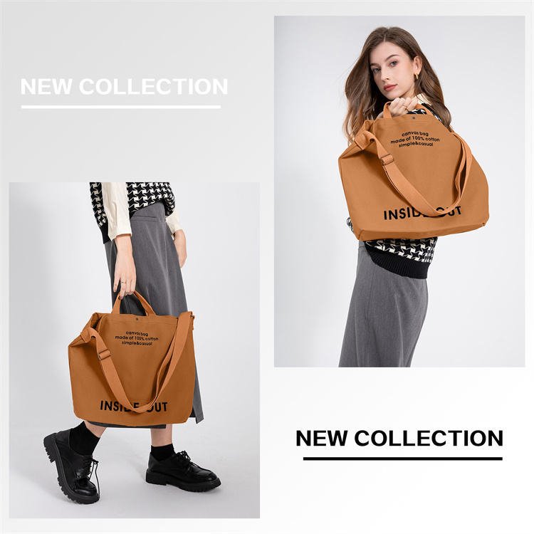 Large Capacity Shopping Bags Woman Black Canvas Tote Bag High-End Versatile Shoulder Bag - Image 8