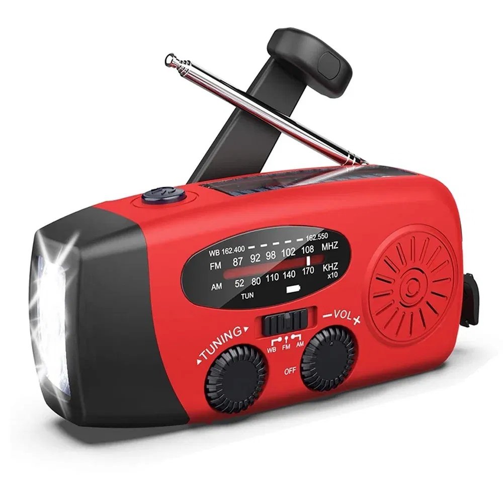 Emergency Radio Crank Solar Hand Weather Power Bank Charger Light - Image 6