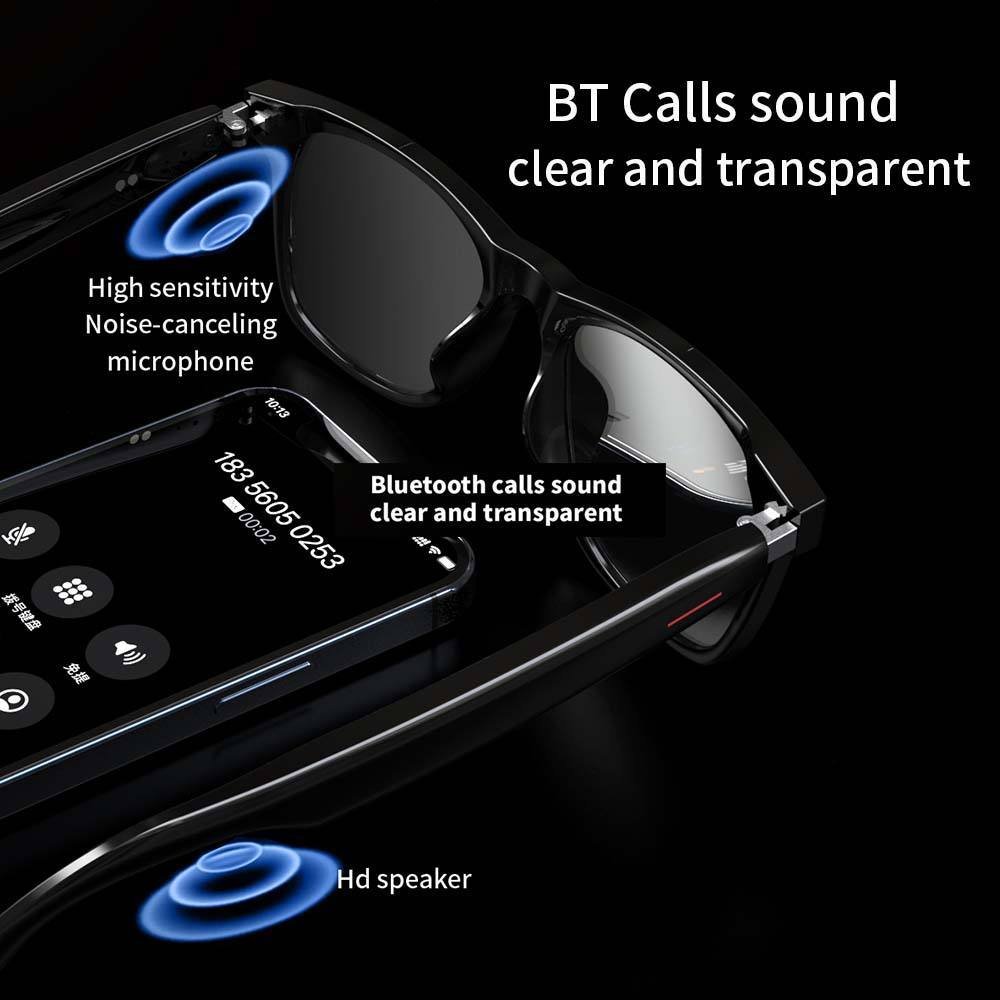 SENBONO E13 Smart Glasses Outdoor Smart Sport Hands-Free Call Music Headphone Anti-Blue Eyeglasses Wireless BT Voice Sunglasses - Image 4