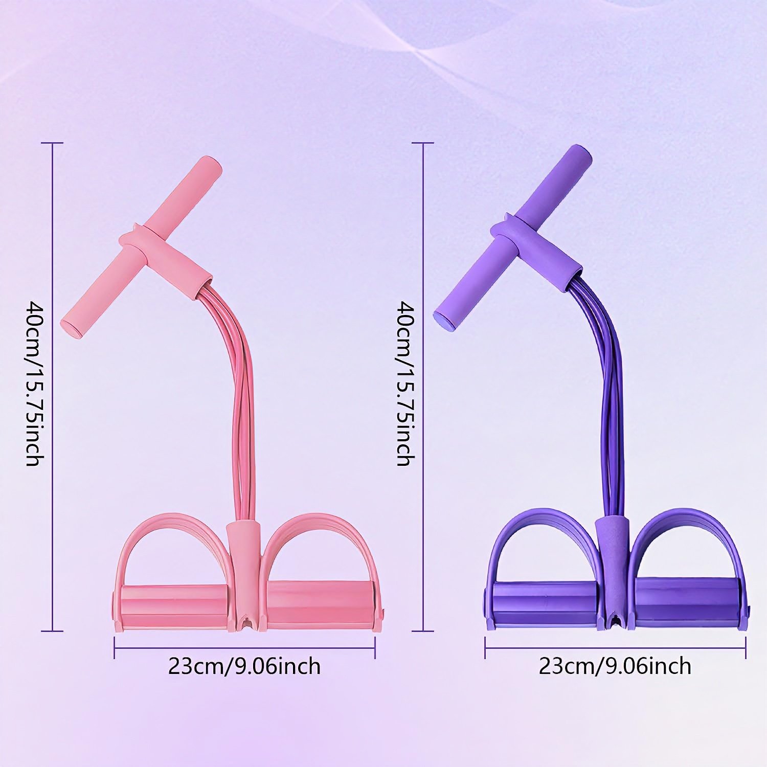 6-Tube Pedal Puller Resistance Rope, Foot Pedal Resistance Band, Yoga Elastic Exercise Bands, Stretching Slimming Training, Strength Exercise, Resistance Workout, Elast Compreh - Image 9