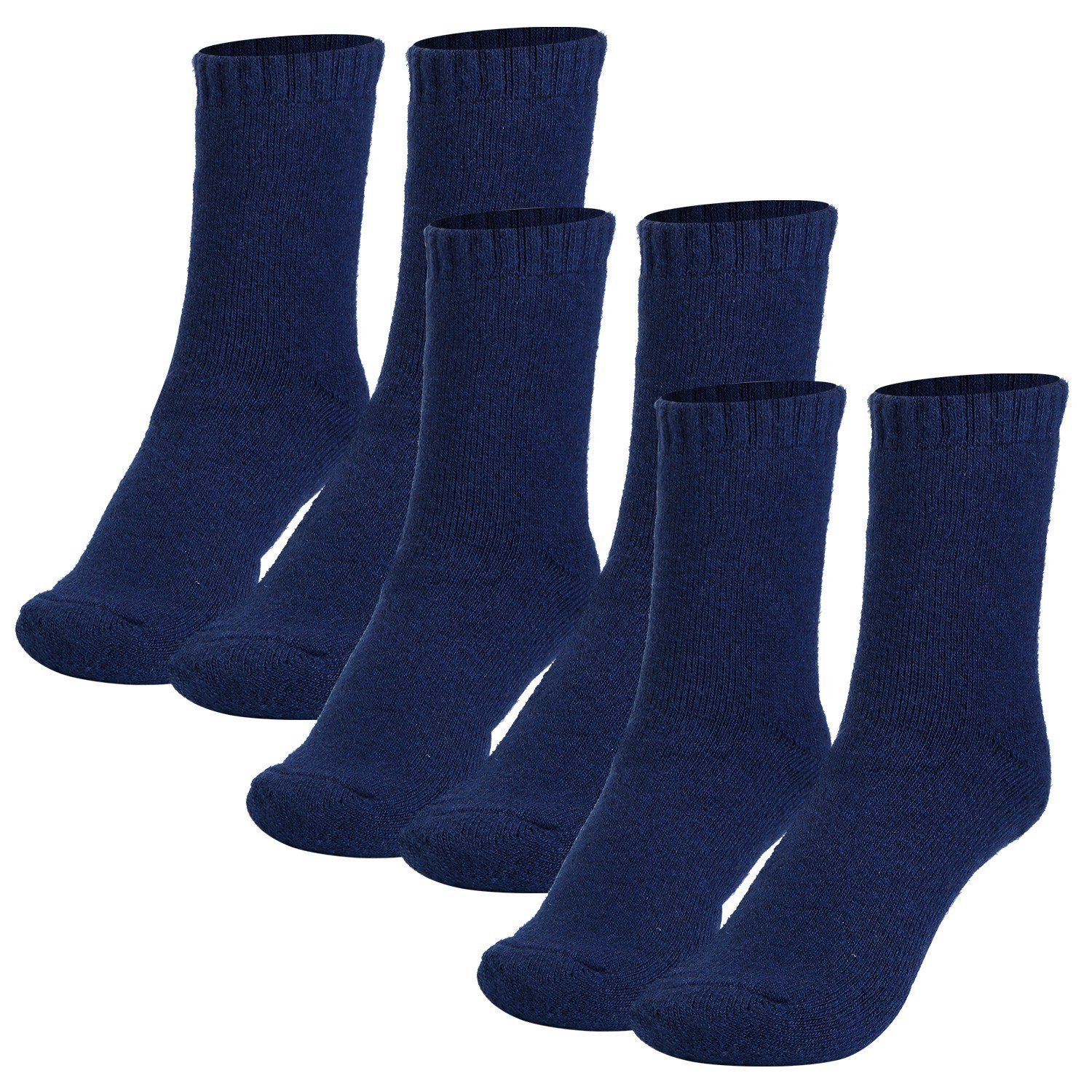 3 Color Options -- 3 Pairs Men Warm Wool Socks Soft Cozy Winter Thermal Socks For Men Thick Heat-Trapping Moisture Wicking Socks Indoor Outdoor - Image 3