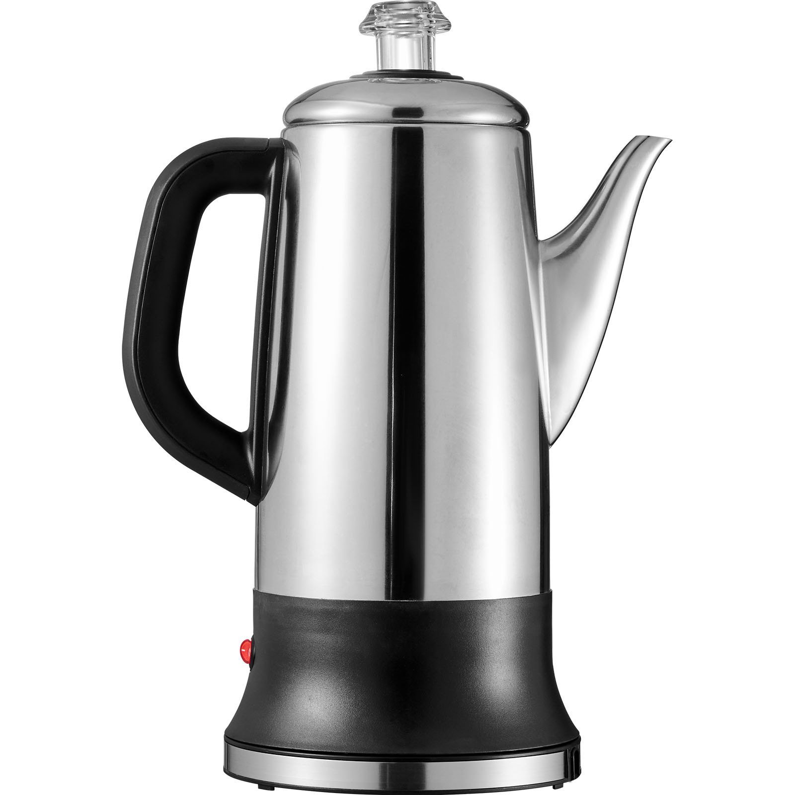 12-Cup Electric Percolator Coffee Pot, 304 Stainless Steel Coffee Percolator With Keep Warm Function & Heat-Resistant Handle, Classic Coffee Maker, Quick Brew & Easy-Pour Spout, Silver - Image 3