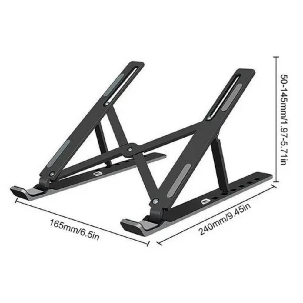 LAPTOP STAND PORTABLE ADJUSTABLE TABLET HOLDER DESK RISER FOR NOTEBOOK BOOK - Image 2